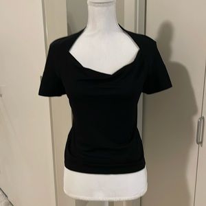 3/$60💛💛- Corey lynn Calter black shortsleeve blouse small #38